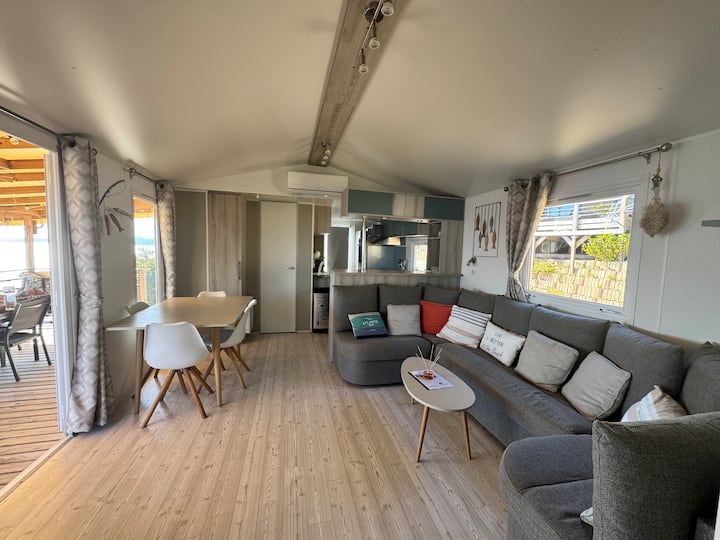 Bungalow Vue Mer St Raphaël - Camping 4 éToiles - Côte d’Azur