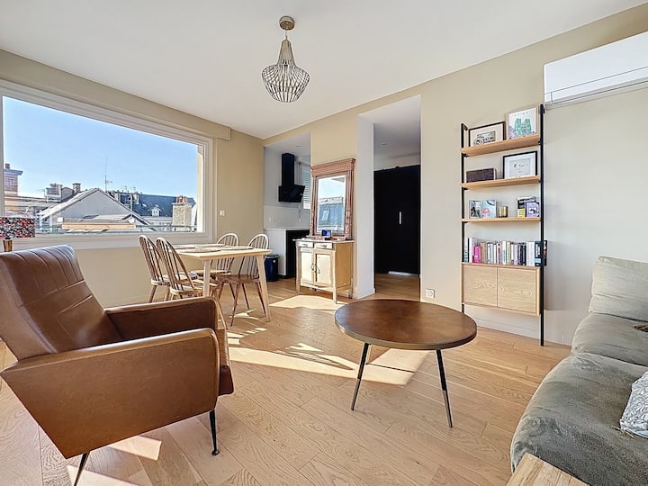 Vue Imprenable Mairie Balcon + Pkg • Centre Reims - Reims