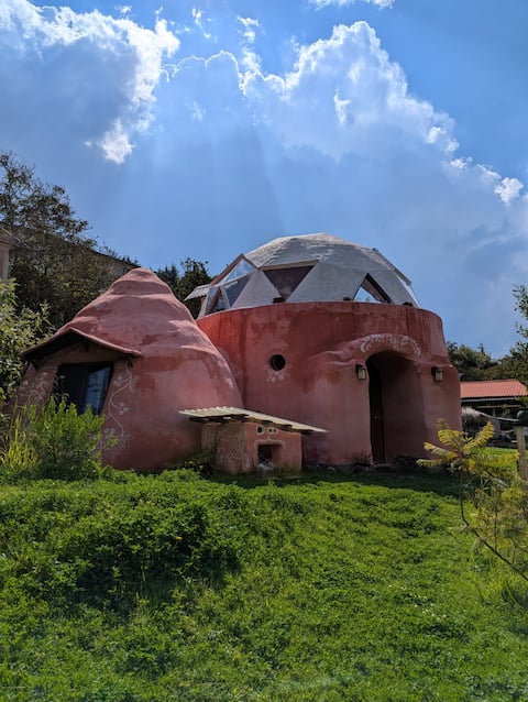 Eco-friendly dome in the mountains