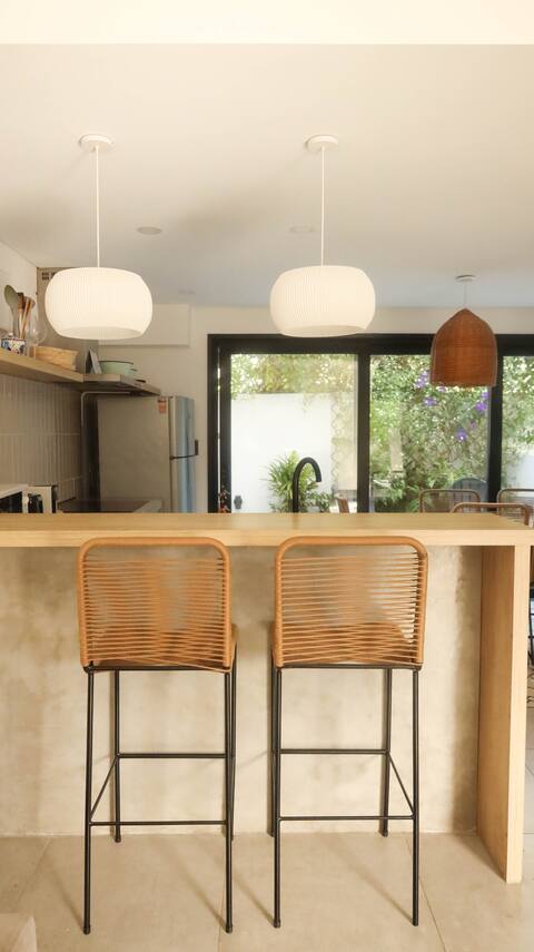 A designer duplex 100 meters from the sea