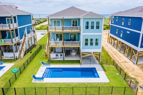 Luxurious 7BR Beach Home w/ Ocean Views, Pool, Hot