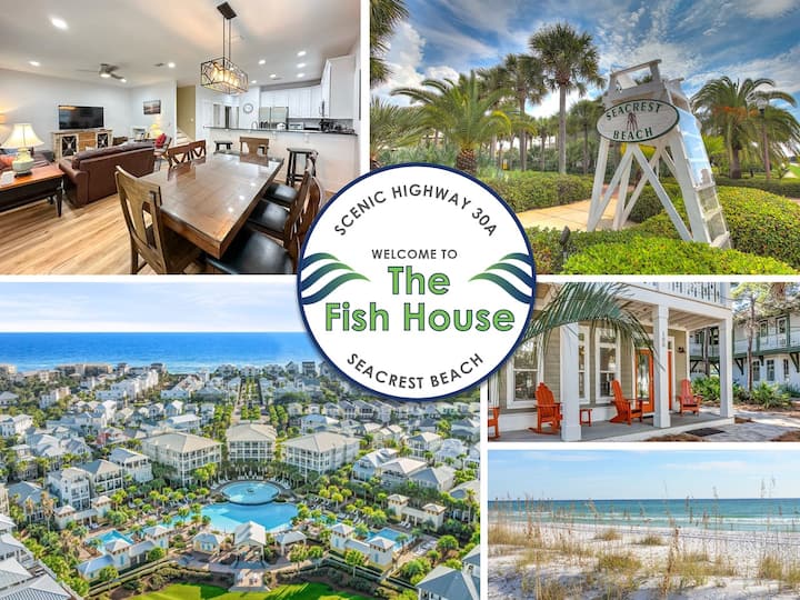 Pet-friendly Seacrest | Sleeps 13 + Bikes, Fenced! - Rosemary Beach, FL