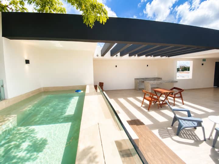 Lindo Apartamento Con Piscina En Mérida - Mérida, México