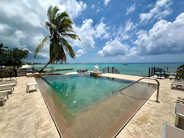 Seven Mile View #3a - Oceanfront Studio & Pool - West Bay