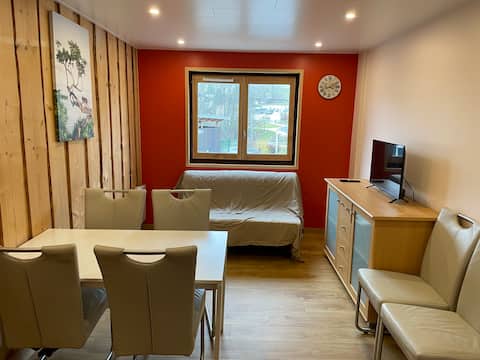 T3 duplex - heart of the village - ski - border