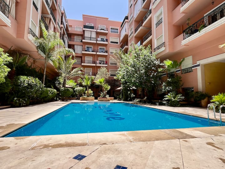Appartement Ensoleillé Avec Piscine - Marrakech