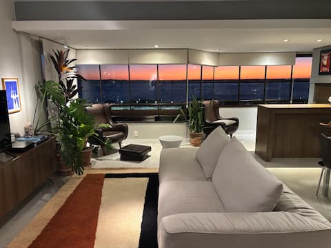Panoramic view of the sunset