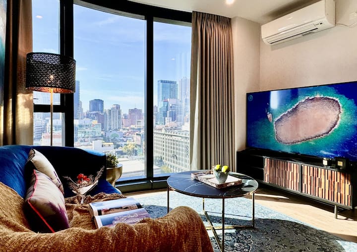 Luxury 2bed2bath Apt | King & Queen Beds | Central - Melbourne
