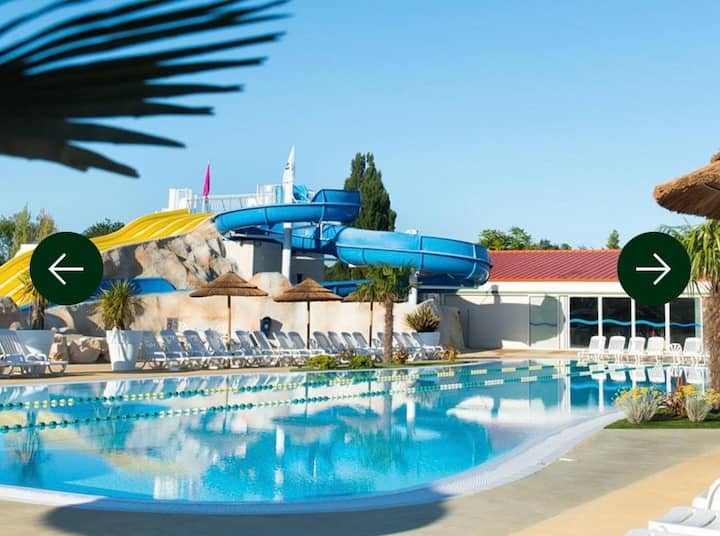 Mobilhome 6/8 Pers Camping 4* Les Charmettes - Charente-Maritime