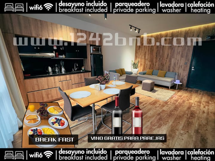 2a 1 Bedroom Suite Luxury W/ Breakfast Parking - Cuenca