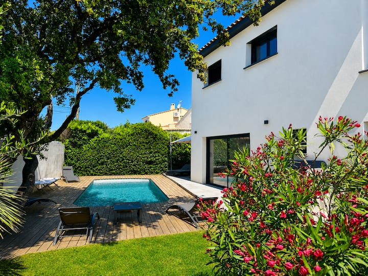Villa + Studio, A/C, Pool & Garden – Baillargues