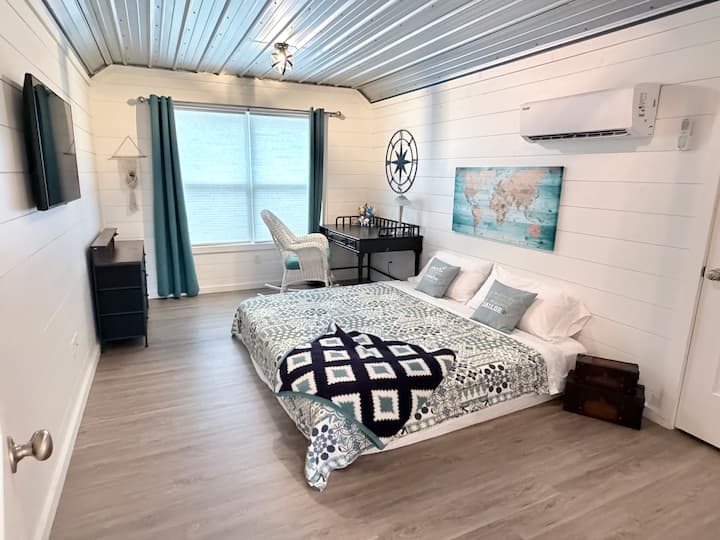 Bedroom 3 on second floor with King-sized floor bed.