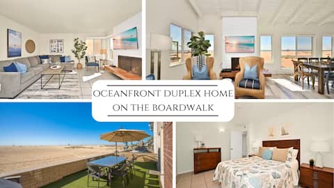 Oceanfront Home on Boardwalk w/ AC & 3 car Garage