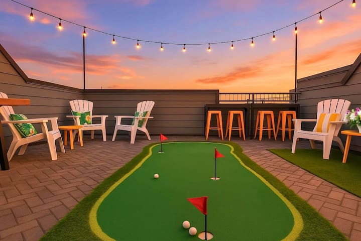 Urban Rooftop Retreat | Ping Pong & Putting Green