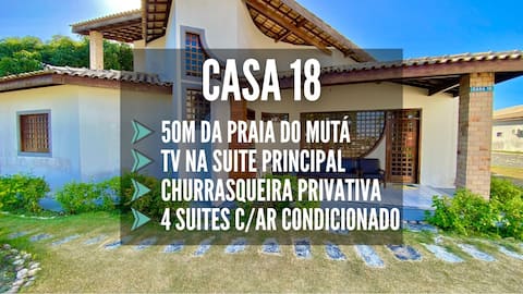 CSP18: 50M from MUTÁ BEACH, 4 Suites with A/C