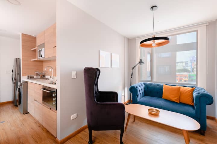 A409 Apartment-studio, 24/7 Doorman, Central, - Bogotà