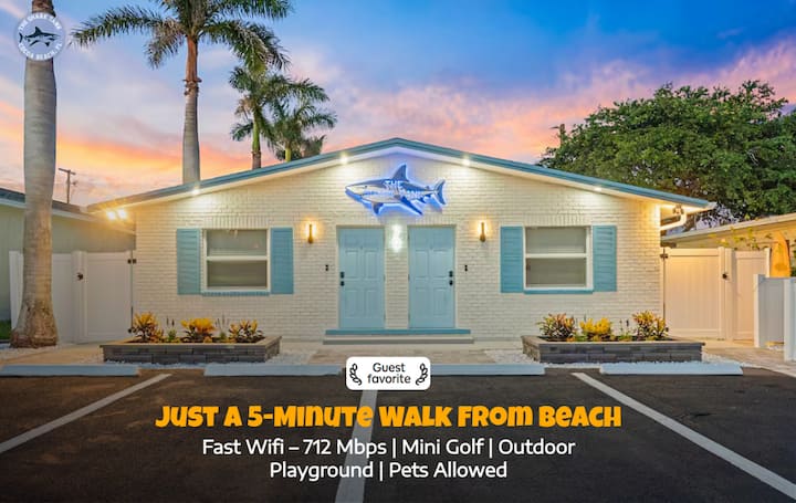 Shark Tank: Walk To Beach, Bars & Dt Cocoa Beach! - Cocoa Beach, FL