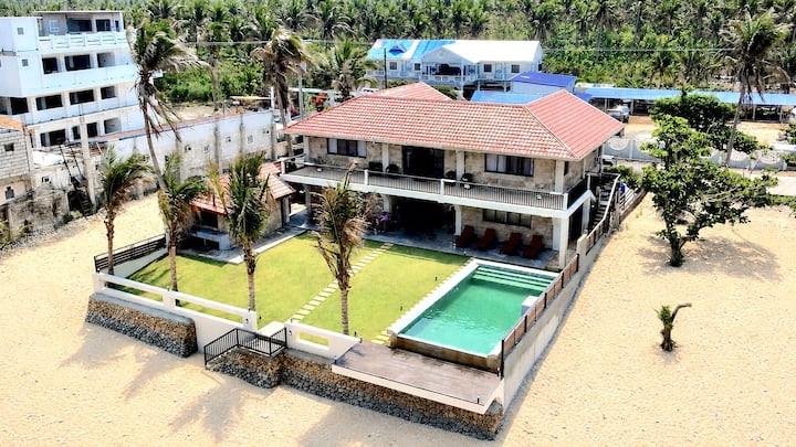 Beachfront Pool Villa Bolinao | 4–8 BR for Groups