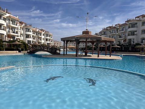 Cozy 3bedroom with free beach&pools in Sharm Hills