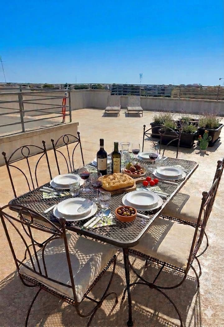 Pugliamia. Terrasse Vue Mer, 2 Sdb. - Carovigno