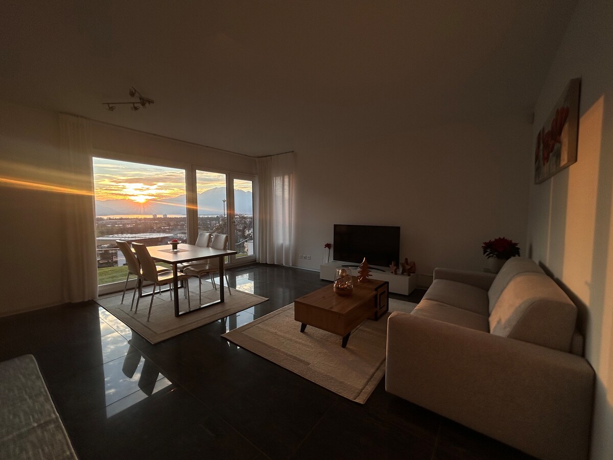 Top performing Airbnb: Modern two-room apartment overlooking Lake Maggiore in Ticino