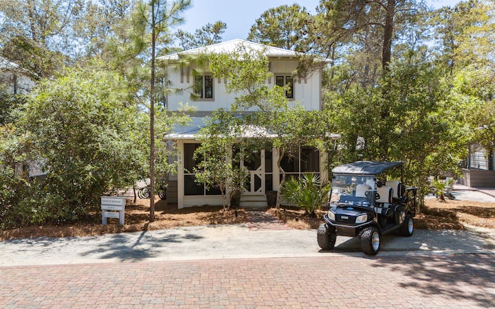 Seacrest Home+ Golf Cart, Near Beach, Pool & Bikes - Rosemary Beach, FL