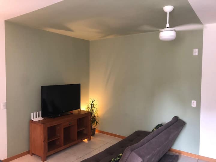 Cozy and airy living room, Wi-Fi access throughout the apartment and SmartTV.