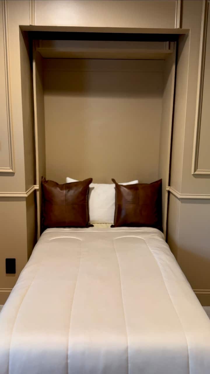 This color-drenched, desert beige bedroom is more than just beautiful. It’s designed for rest, productivity, and stylish simplicity all in one