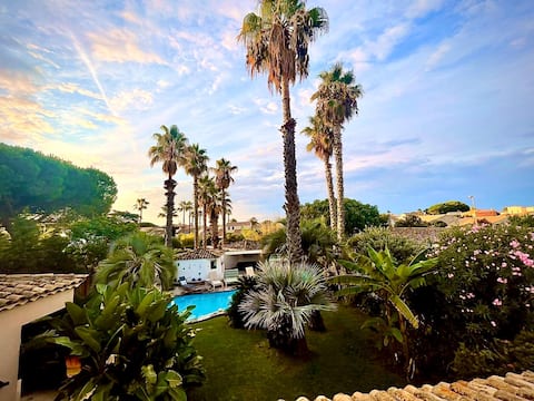 Villa "Les Palmiers", pool, wifi, parking