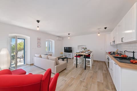Successful Airbnb property: Casa Dorella in peaceful location with a sea view in Gora Glušići