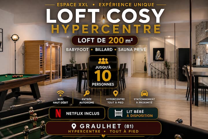 Cozy Loft with Sauna - 200m²