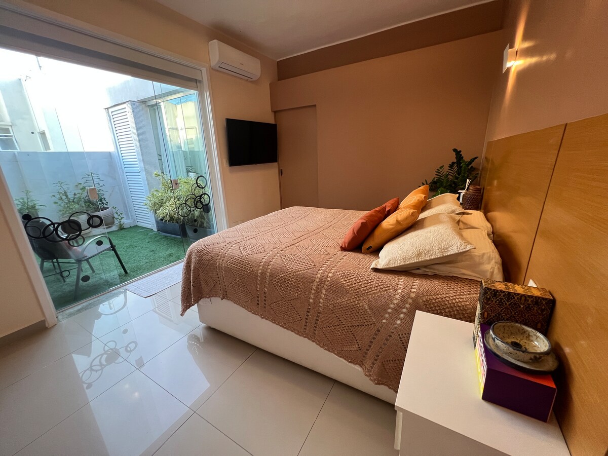 Apartman s dvostrukim krevetom i balkonom
