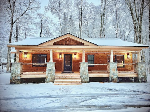 Luxury Adirondack Cabin | Heated Pool & Fire Pit