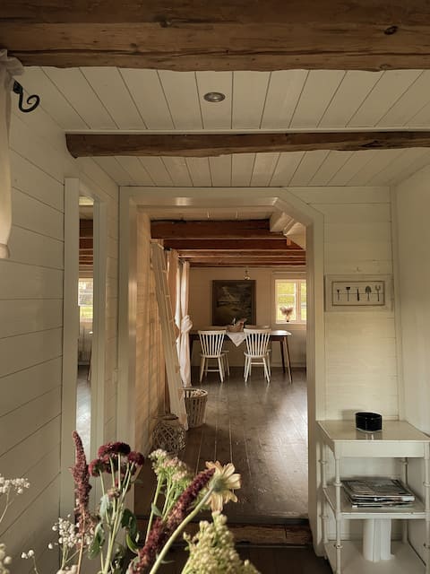 Guest house on a farm with lake property