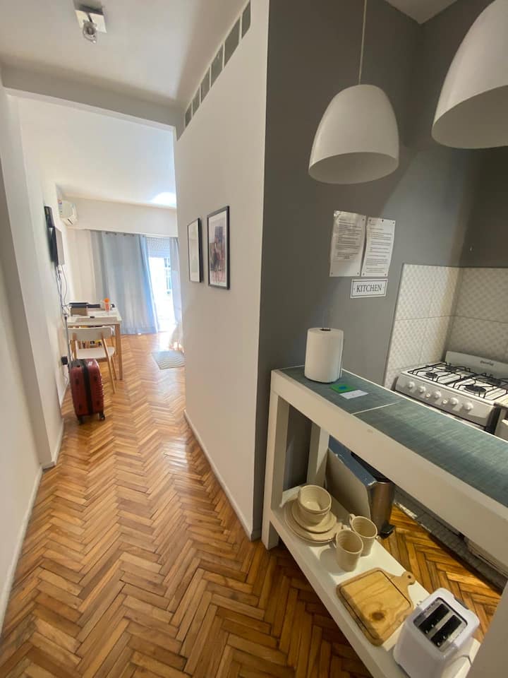 Квартира-студия с балконом в центре San Nicolás