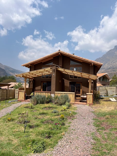 Beautiful bungalow with a fireplace