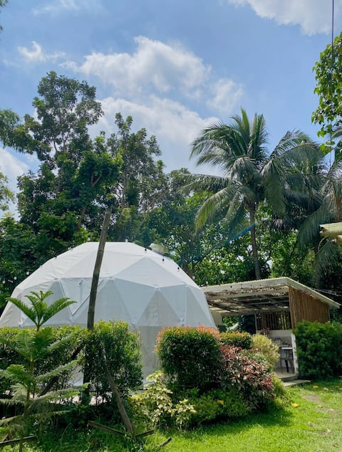 Glamping Dome beside a river - Glamp with Ms. B