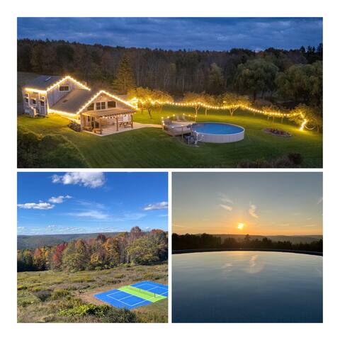 90-Acre Catskills Retreat Pool/Pond/Sportscourt