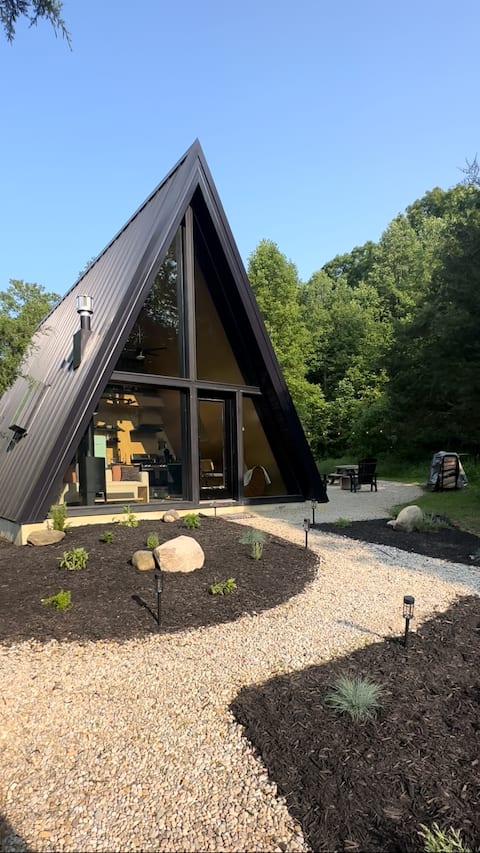 Solstice Haven A-Frame on Private 20 Acres