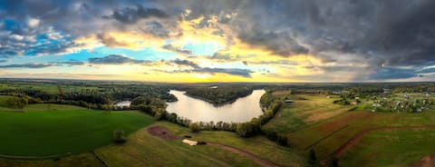 Christmas Decor, Bourbon Trl, Lakefront, Fishing