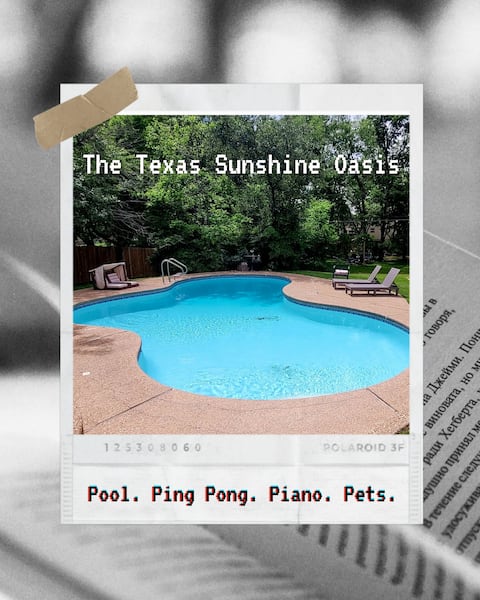 Texas Sunshine Oasis | 10 min to WACO | Spa Pets