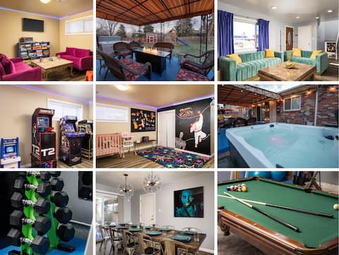 Lake Retreat| Kid Friendly| Hot Tub| Arcade| Gym