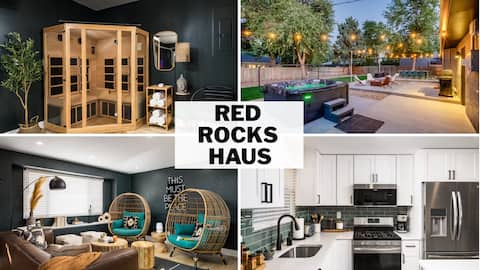 Red Rocks Haus: Hot Tub, Sauna, Private Gym, Games