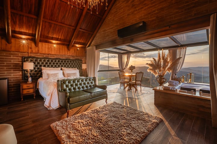 Entire home with 1 bedrooms in Gramado - Cabana Buena Vista | Gramado