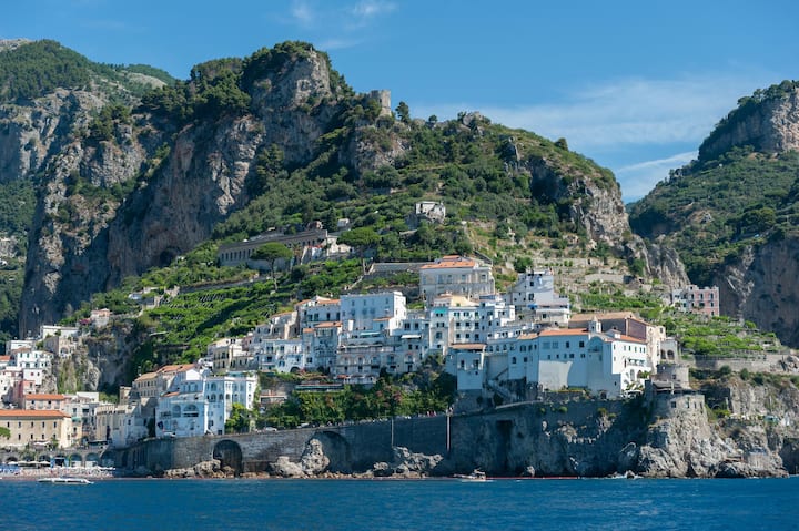 Casa Vacanze Con Terrazza Lungomare Spiaggia Ferry - 마이오리