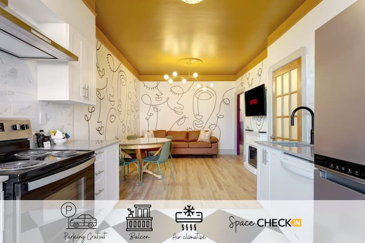 The Artist | Parking Gratuit | Ac | Balcon & Tv - Olympic Stadium