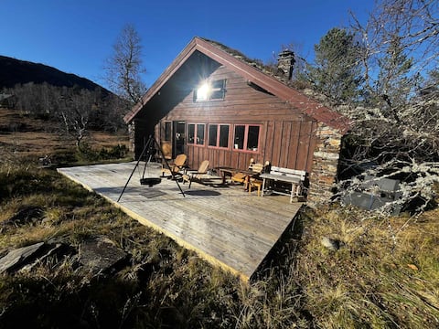 Cozy cabin in Bergsdalen. With canoe.