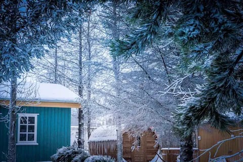 Backyard Village - Turquoise House