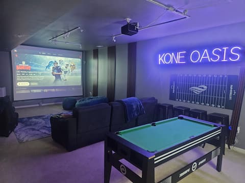 Kone Oasis- hot tub, pool, theater/game rm.