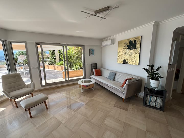 Incroyable Appartement Terrasse Vue Mer & Montagne - Nice